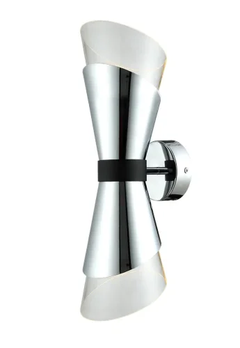Бра GRIS AP2 CHROME Crystal Lux прозрачный на 2 лампы, основание хром в стиле современный фото 2